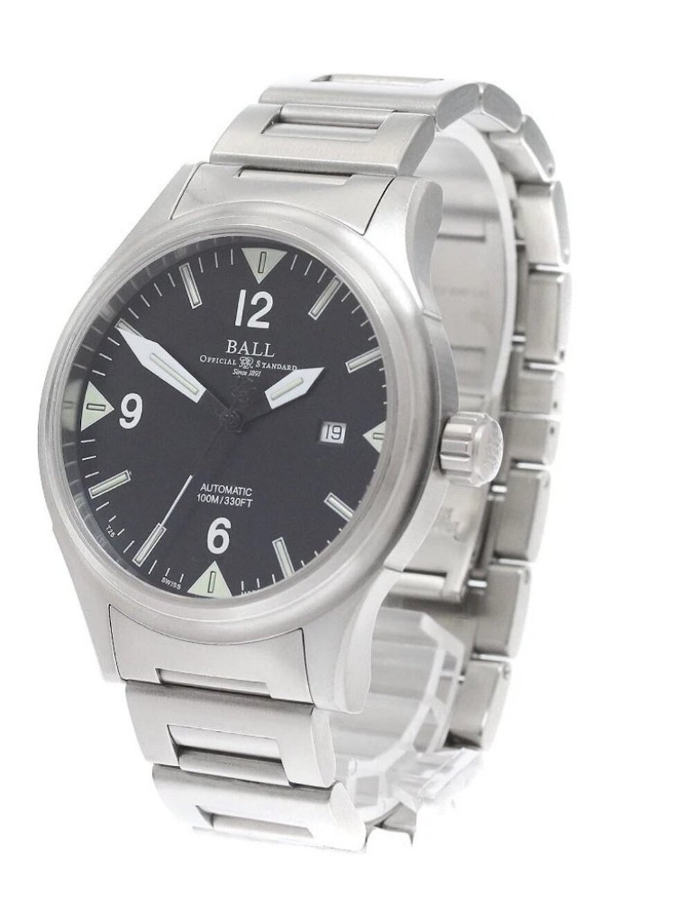 BALLWATCH Stokeman II NM2090C-SJ-BKGR Date black Dial Automatic Men's_942756